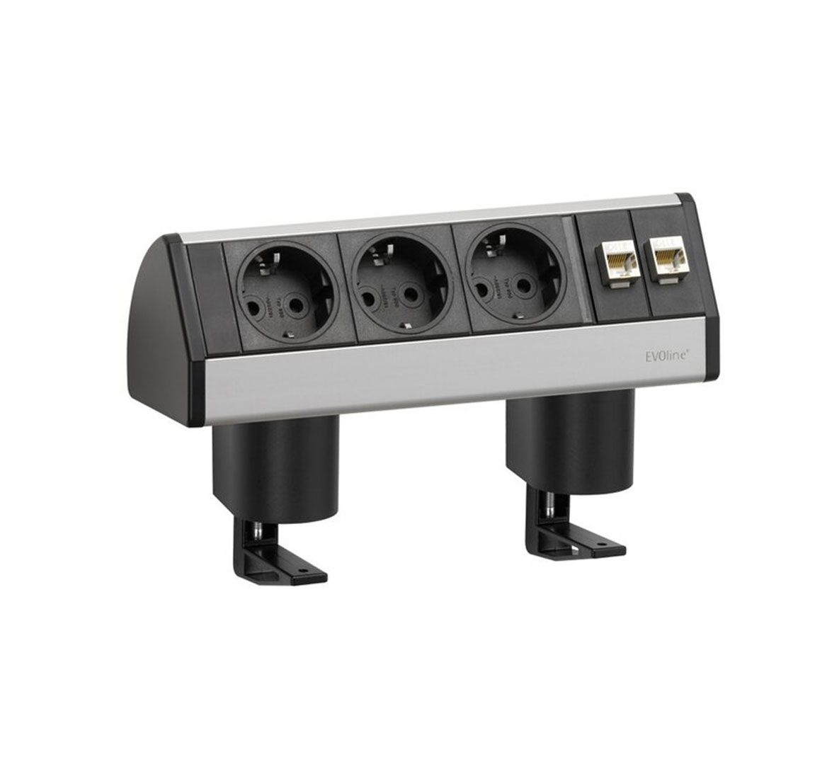 Горизонтальный блок Evoline Dock, 3+2 СЕРЫЙ-АЛЮМ