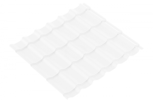 Металлочерепица Супер Monterrey 0.5 Полиэстер RAL 9003