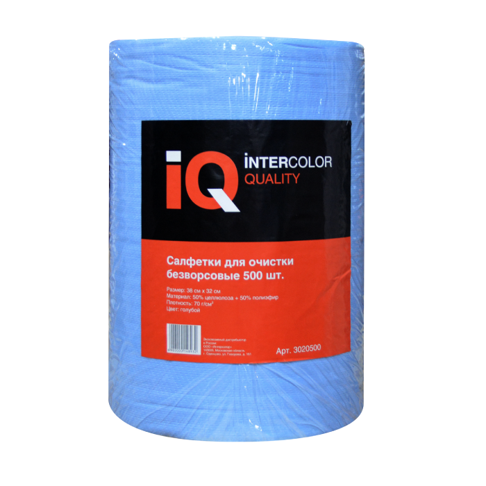 IQ Салфетка для очистки безворсовая 38см.х32см. упаковка 500шт.