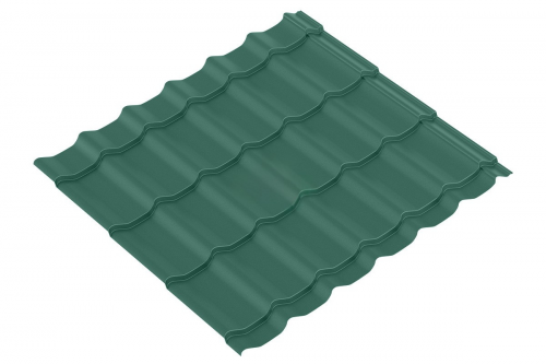 Металлочерепица BARSA 0.5 Полиэстер двусторонний RAL 6005