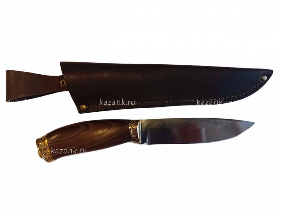 Нож Байкал х12мф, венге, латунь