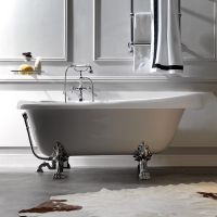 Ванна Kerasan Retro 105590/105591/105593 отдельностоящая, 170х77 см, на декоративных лапах схема 1