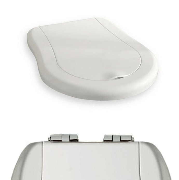 Изображение Сиденье для унитаза Kerasan Retro  108901, цвет белый глянцевый, с микролифтом