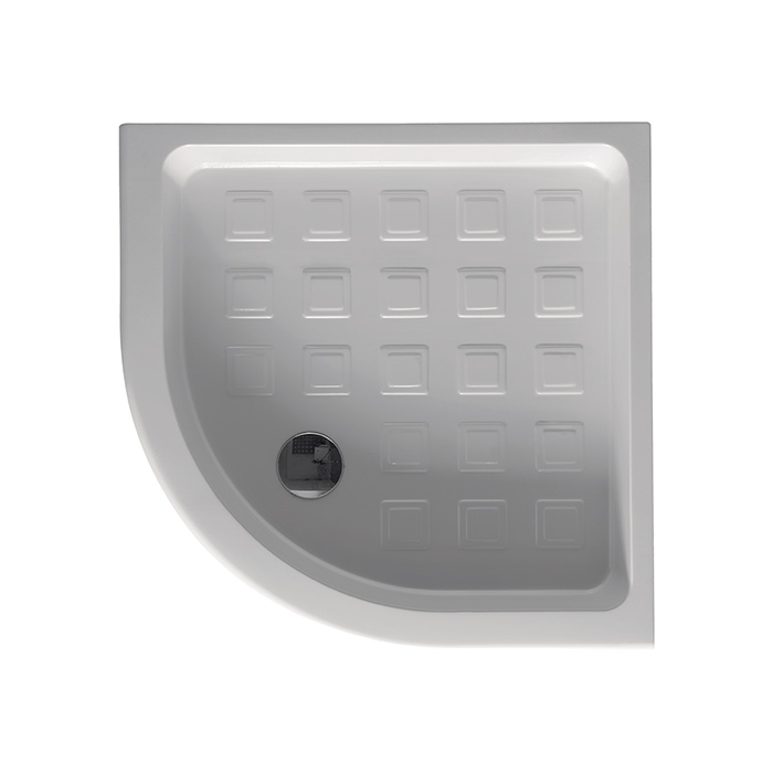 Изображение Поддон полукруглый Kerasan Retro 133901 90х90 см, угловой