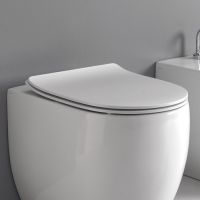 Сиденье для унитаза Kerasan Flo 319101, цвет белый глянцевый, с микролифтом схема 1