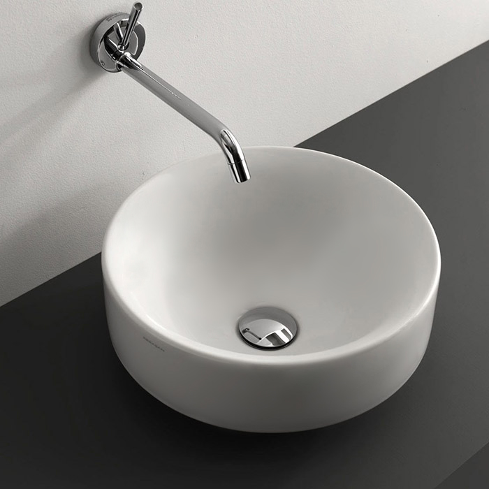 Накладная раковина Kerasan Cento 355830, круглая 45x45 см