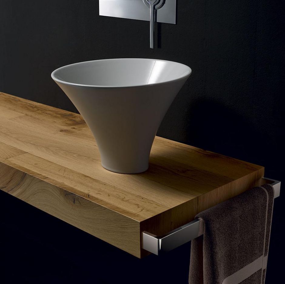 Накладная раковина Kerasan Deco 480201, круглая 40x40 см