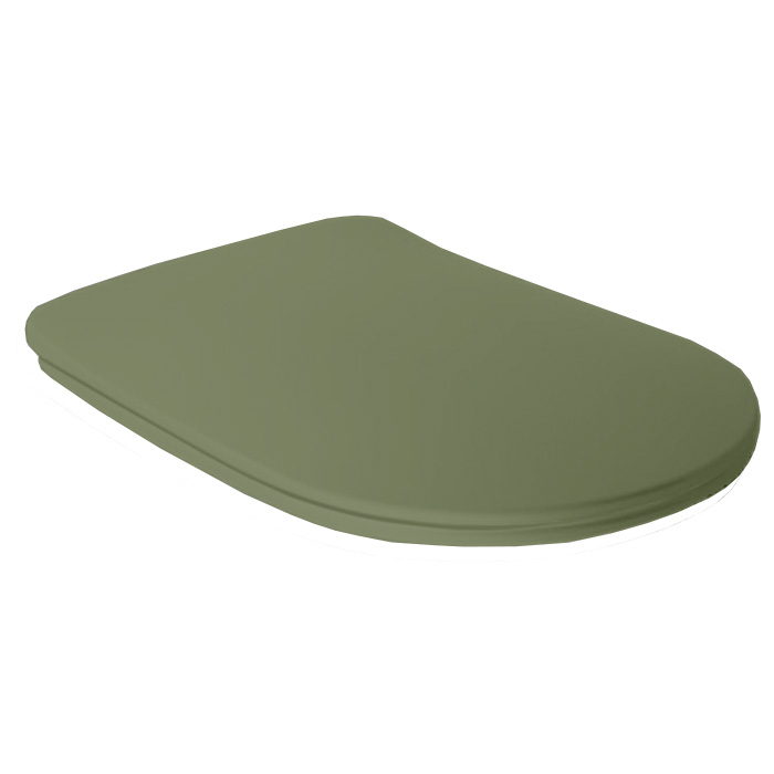 Изображение Сиденье для унитаза Kerasan Tribeca 519111, цвет зеленый, с микролифтом