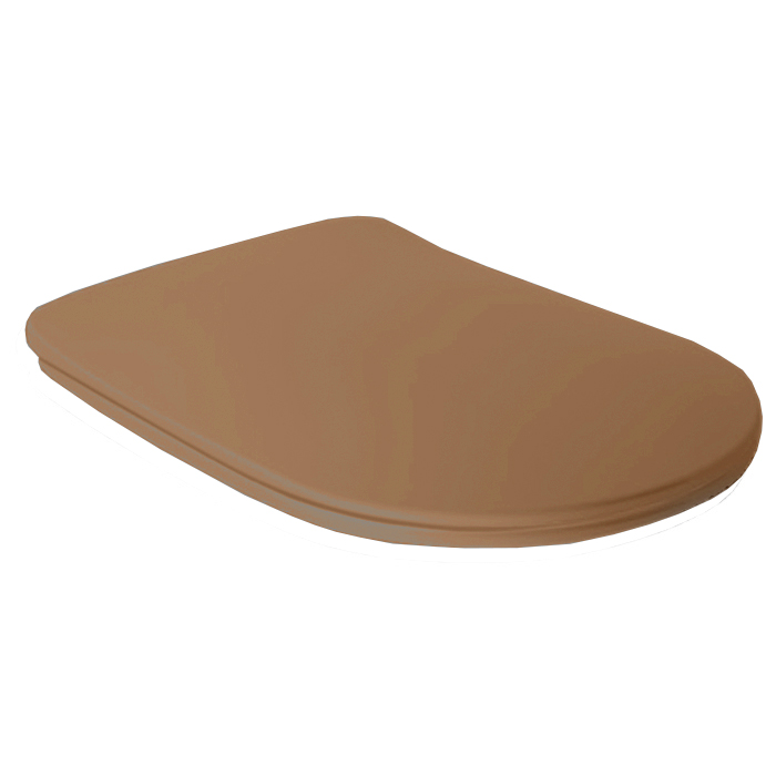 Изображение Сиденье для унитаза Kerasan Tribeca 519188, цвет оранжевый, с микролифтом