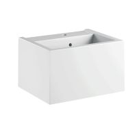 Подвесная раковина Kerasan Lavabi arredo 574001*1, прямоугольная 60x46, 5 см схема 1