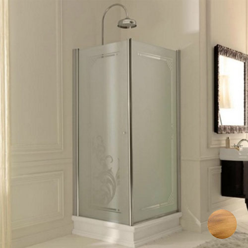 Душевой уголок Kerasan Retro 9141S3 80х96 см, матовое стекло