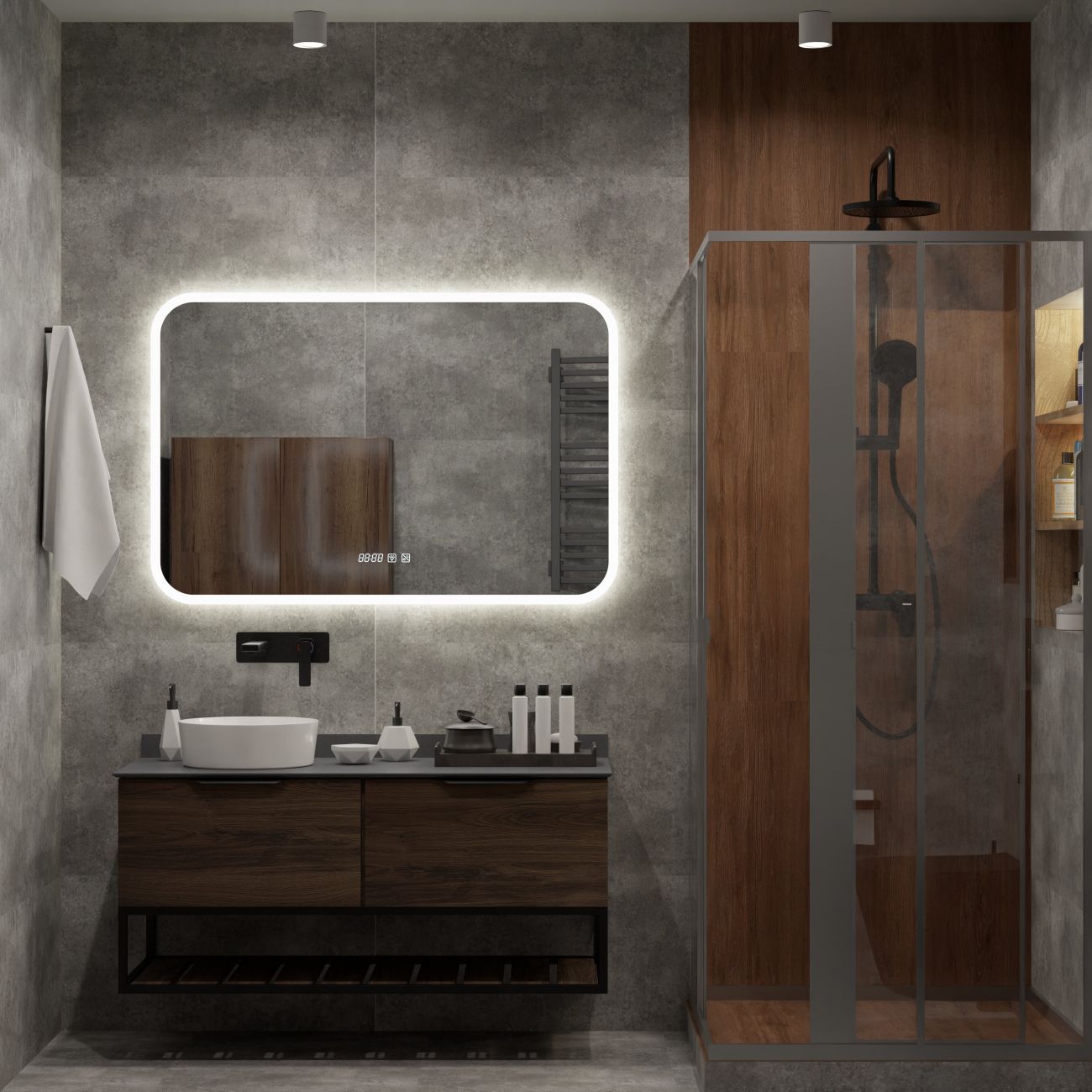 Müasir Taxta Hamam Dizaynı - 2,5 x 2,2 (m)