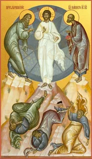 Икона Преображение Господне (рукописная вариант 2)