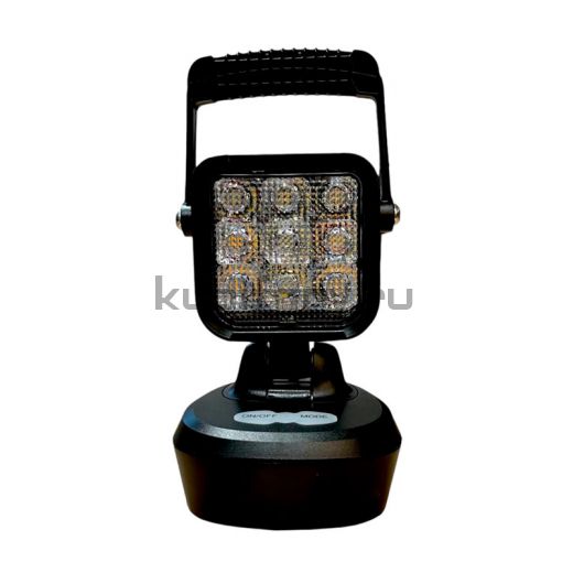 Квадратный автономный светодиодный фароискатель (фонарь) 27Ватт с ручкой и магнитным основанием