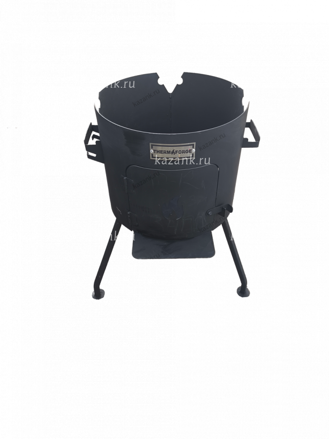 Печь под казан на 10-12л с дверцей. d-36см.сталь 2 мм
