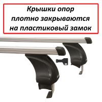 Багажник на крышy Toyota Ractis (XP100) (хэтчбек, 2005-2010), Атлант, прямоугольные дуги, опора E