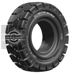 27x10-12(250/75-12) Globestar WT Цельнолитая с бортом ШРИ-ЛАНКА GRI