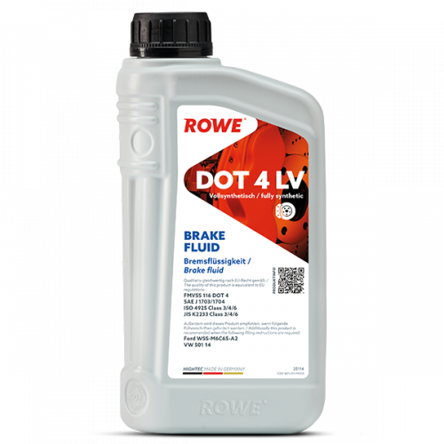 Rowe Hightec Brake FLuid DOT 4 LV, 1л