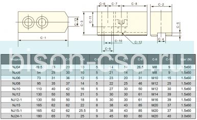 Нейлоновые токарные кулачки NJ04 TMX