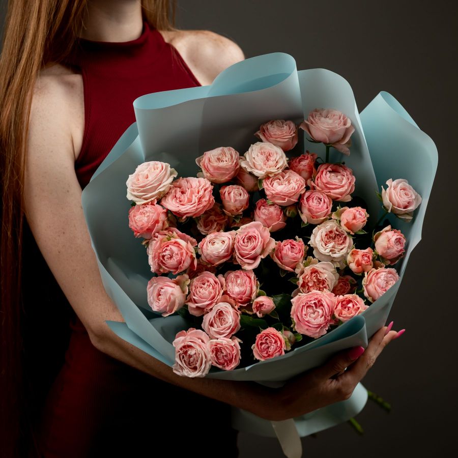 Кустовая роза (бомбастик) от 9 шт