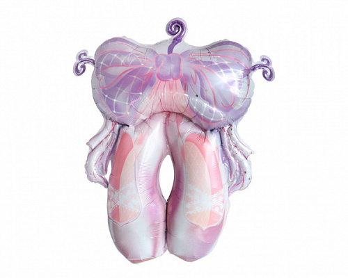 Пуанты новые шар фольгированный с гелием