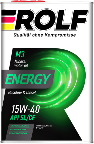 Rolf Energy 15W-40, API SL/CF, 4л