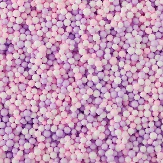Розово-лиловые мелкие пенопластовые шарики