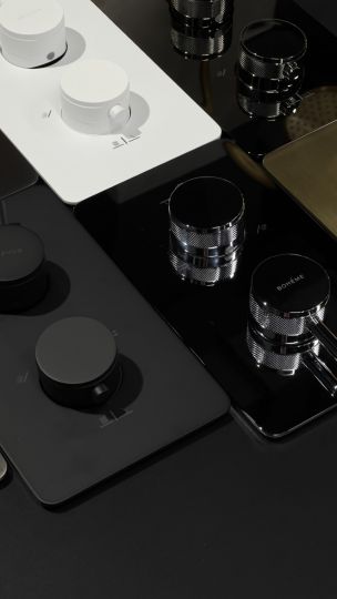 Смеситель Boheme Cell 134-3 встроенный с термостатом, 3-х проходной схема 2