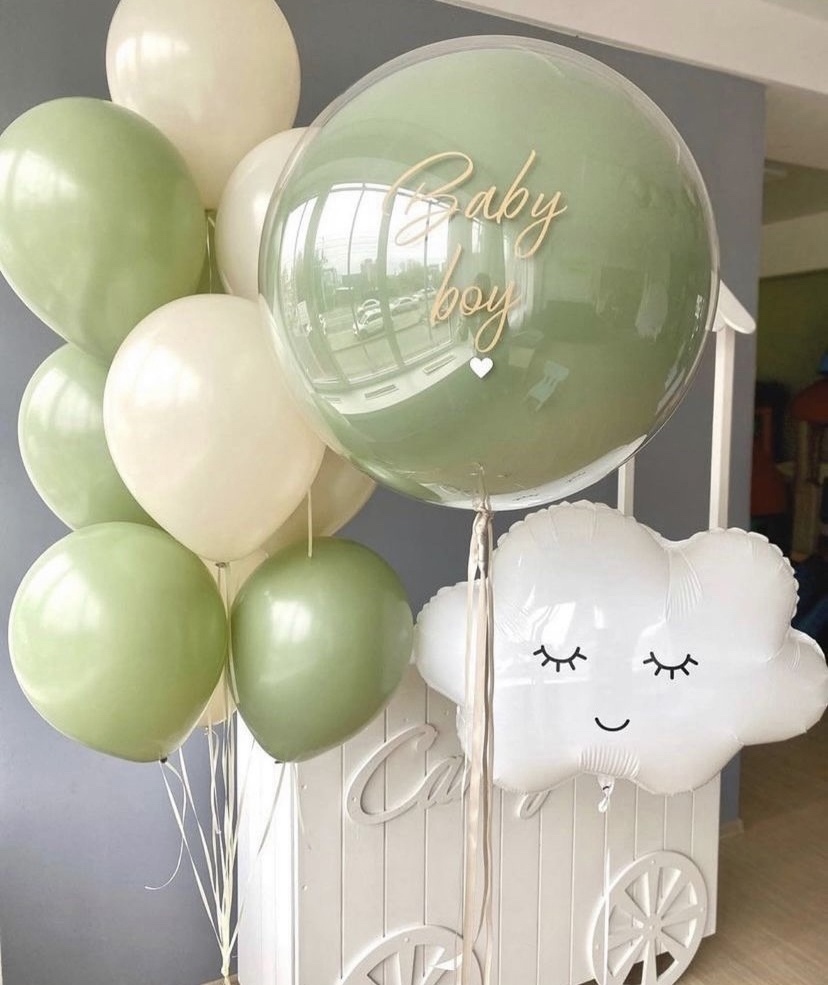 Оливковый сет на выписку из шаров с гелием