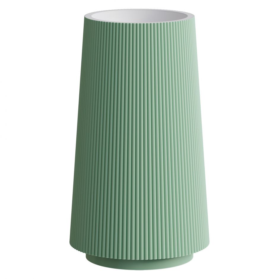 Раковина зеленая, рифленая Boheme Corian 801-Torre-MT