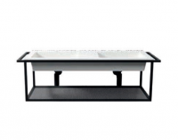 Каркас под раковину Cielo Era ERST120 с открытой полкой 120х46х40 см схема 1