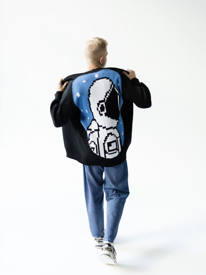 Кардиган с космонавтом