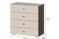 Комод "ГИЗА" (Венге/Меланж)