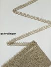 Кружево льняное 1 (серое,узкое)
