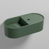 Накладная/подвесная овальная раковина Cielo Les Petites LPLAO60/LPLAO60SF 60х30х16 см схема 4