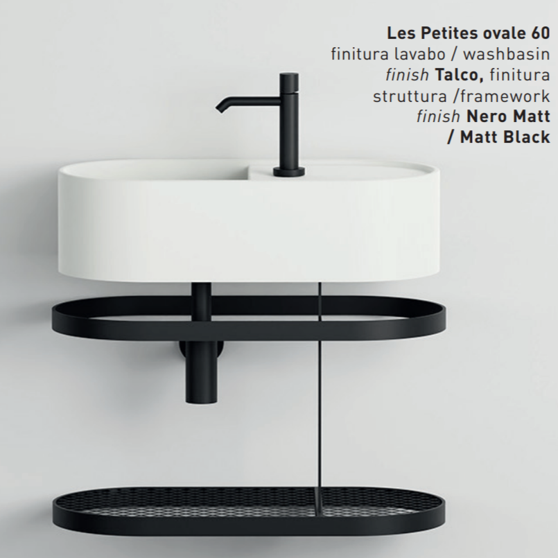 Стальной каркас для раковины Cielo Les Petites LPSTOR60 с проволочной сеткой 60х30х40 см