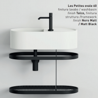 Стальной каркас для раковины Cielo Les Petites LPSTOR60 с проволочной сеткой 60х30х40 см схема 1