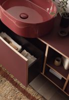 Тумба подвесная/напольная Cielo Theo 175 из материала Fenix, с 4 ящиками и открытой полкой THMF175A4/THMF175A4SF 175х63х38 см схема 10