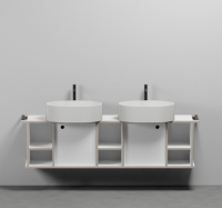 Тумба подвесная/напольная Cielo Theo 175 из материала Fenix, с 2 дверцами и 3 открытыми полками THMF175A2/THMF175A2SF 175х63х38 см схема 4 Тумба подвесная/напольная Cielo Theo 175 из материала Fenix, с 2 дверцами и 3 открытыми полками THMF175A2/THMF175A2SF 175х63х38 см схема 4