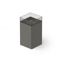 Раковина напольная квадратная Dea Design DD2017 450 R4 45x45xh90 см Smoky Black R4 схема 1