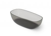 Ванна Dea Design Modern DD8666 1800 R4 180x85xh54 см слив по центру Smoky Black R4 схема 1