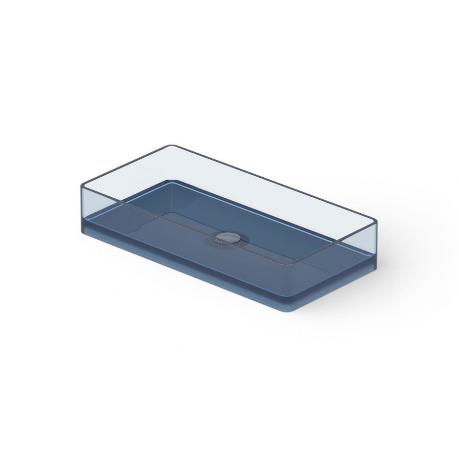 Раковина Dea Design DD9010 800 R7 80x40xh14,5 см накладная настольная Royal Blue R7