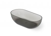 Ванна Dea Design Shadow DD8619 1400 R4 140x70xh52 см овальная Smoky Black R4 схема 1