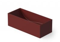 Отдельностоящая ванна Dea Design Modern DD8607 1580 17 прямоугольная 1580 158x68xh58 см Red Wine №17 схема 1