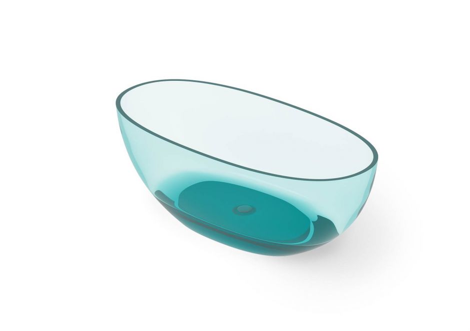 Ванна отдельностоящей установки Dea Design Nature DD8628 1650 R8 165x80xh58 см Lake Water Blue R8