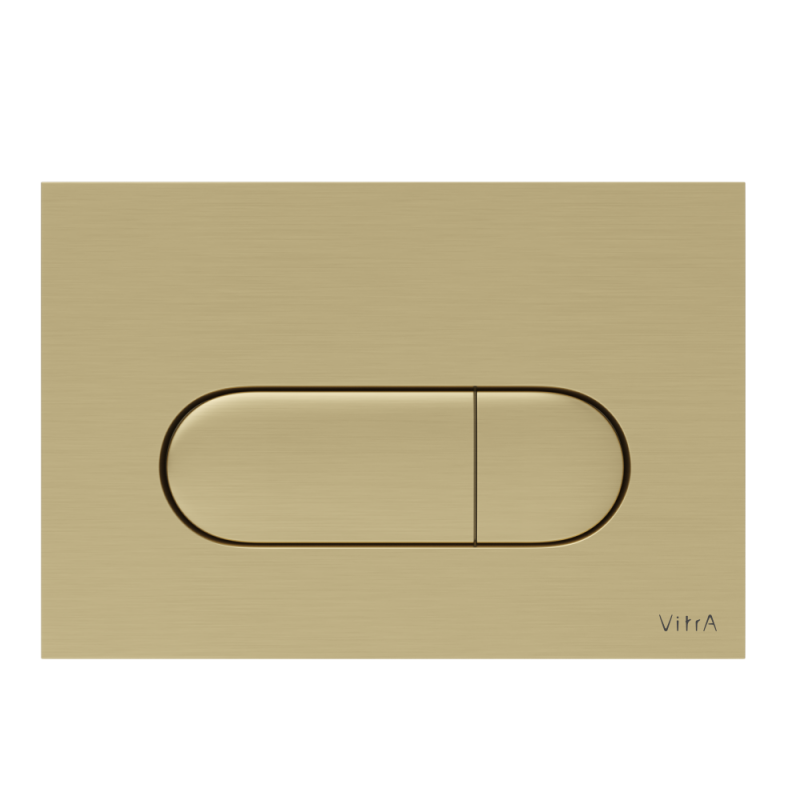 Кнопка смыва VitrA Root брашированное золото двойный смыв 740-2225