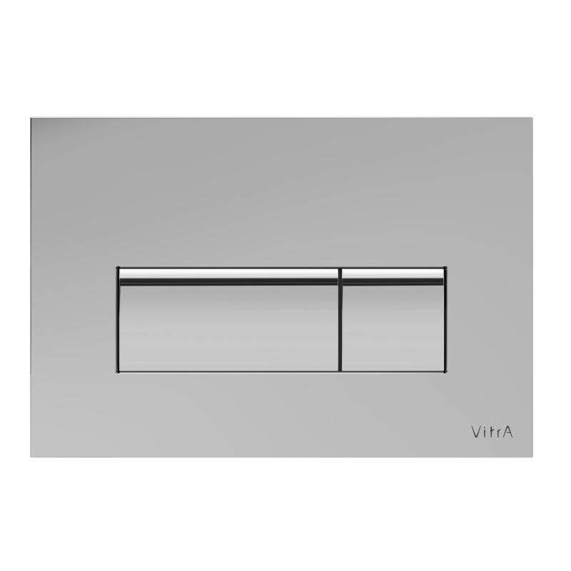 Кнопка смыва VitrA Root глянцевая хром двойный смыв 740-2380