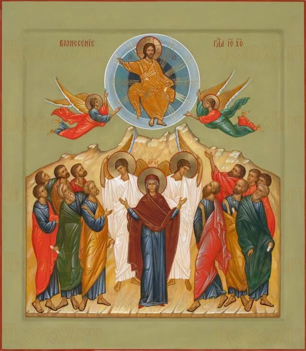 Икона Вознесение Господне (рукописная вариант 2)