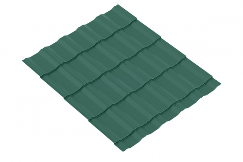 Металлочерепица Супер KRONA 0.5 Pural RAL 6005