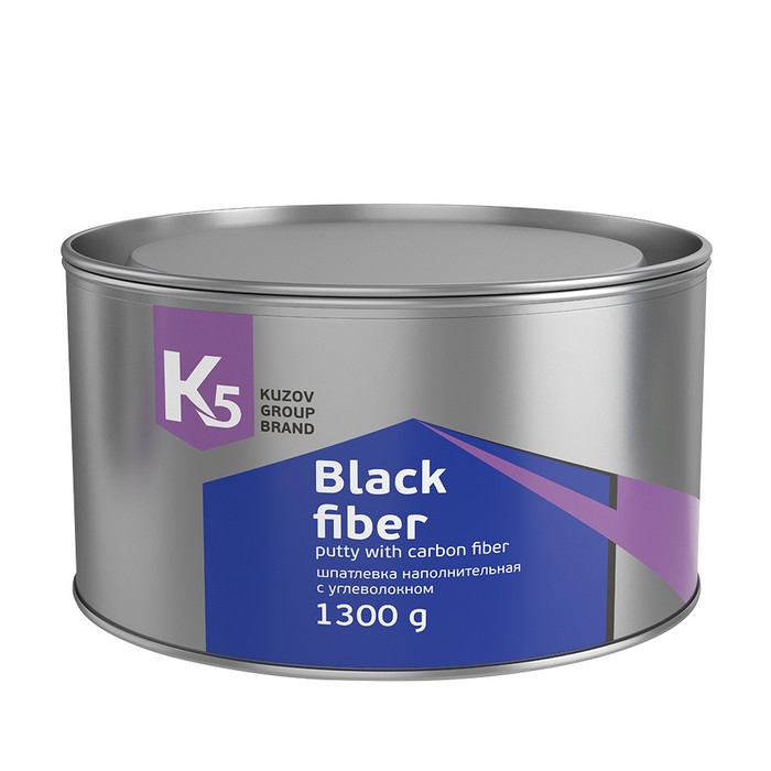 K5 Black Fiber Шпатлевка карбоновая, 1,3кг.
